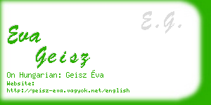 eva geisz business card